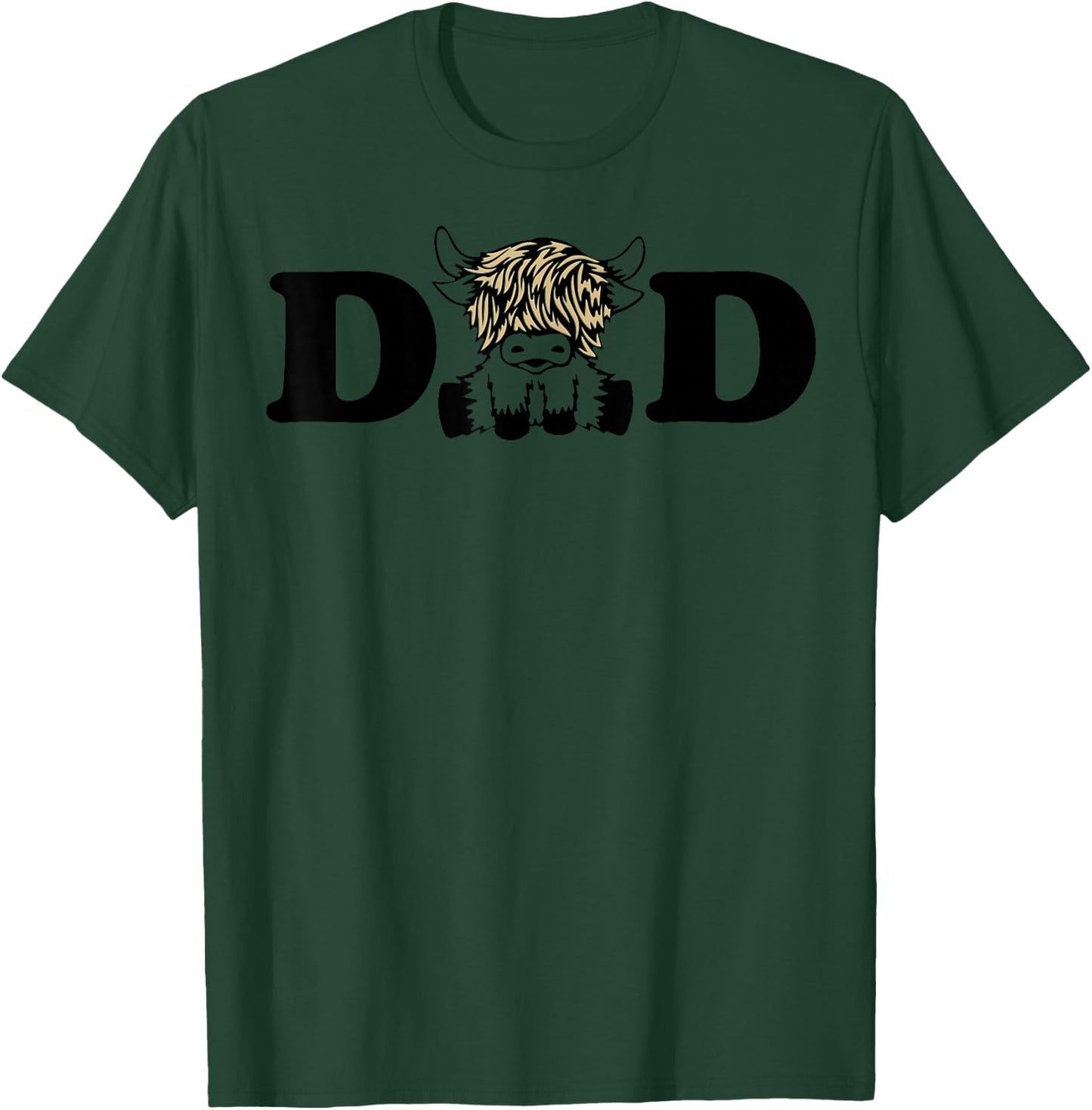 Highland Cow Dad T-Shirt - T-Shirt | Forest