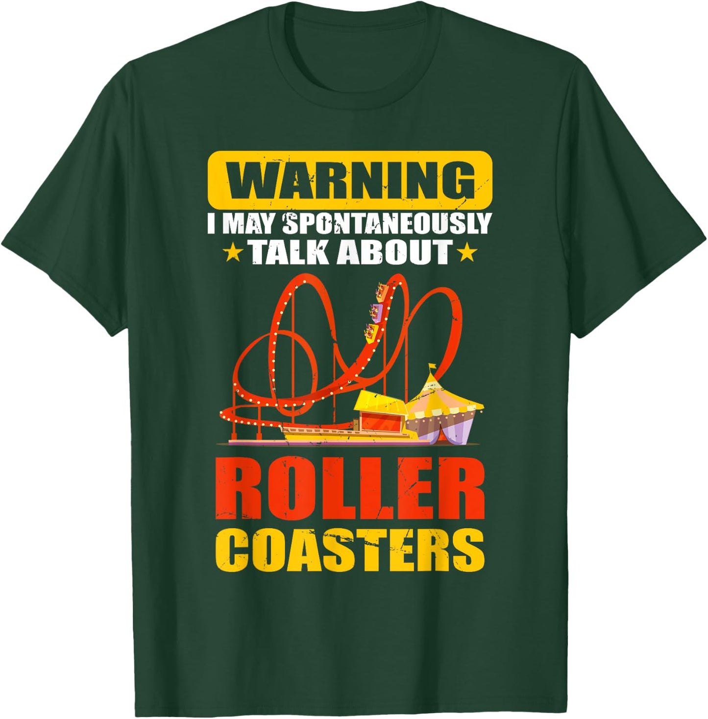 Roller Coaster Designs | Roller Coaster Loving Peoples T-Shirt - T-Shirt | Forest