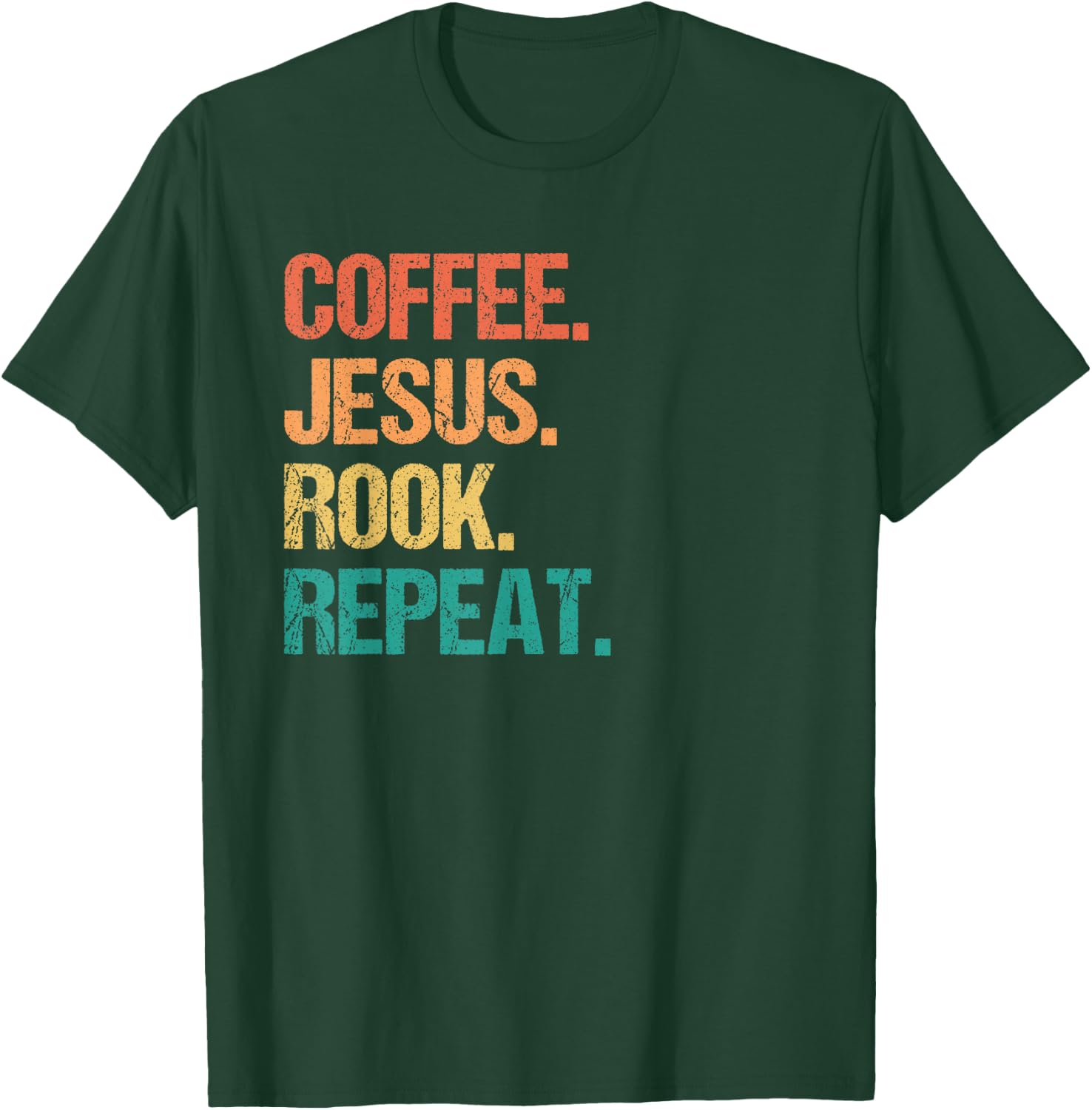 Coffee Jesus Rook Card Game Player T-Shirt - T-Shirt | Forest