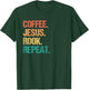Coffee Jesus Rook Card Game Player T-Shirt - T-Shirt | Forest