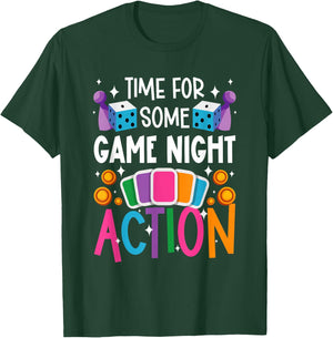 Time For Some Game Night Action Board Game Night T-Shirt - T-Shirt | Forest