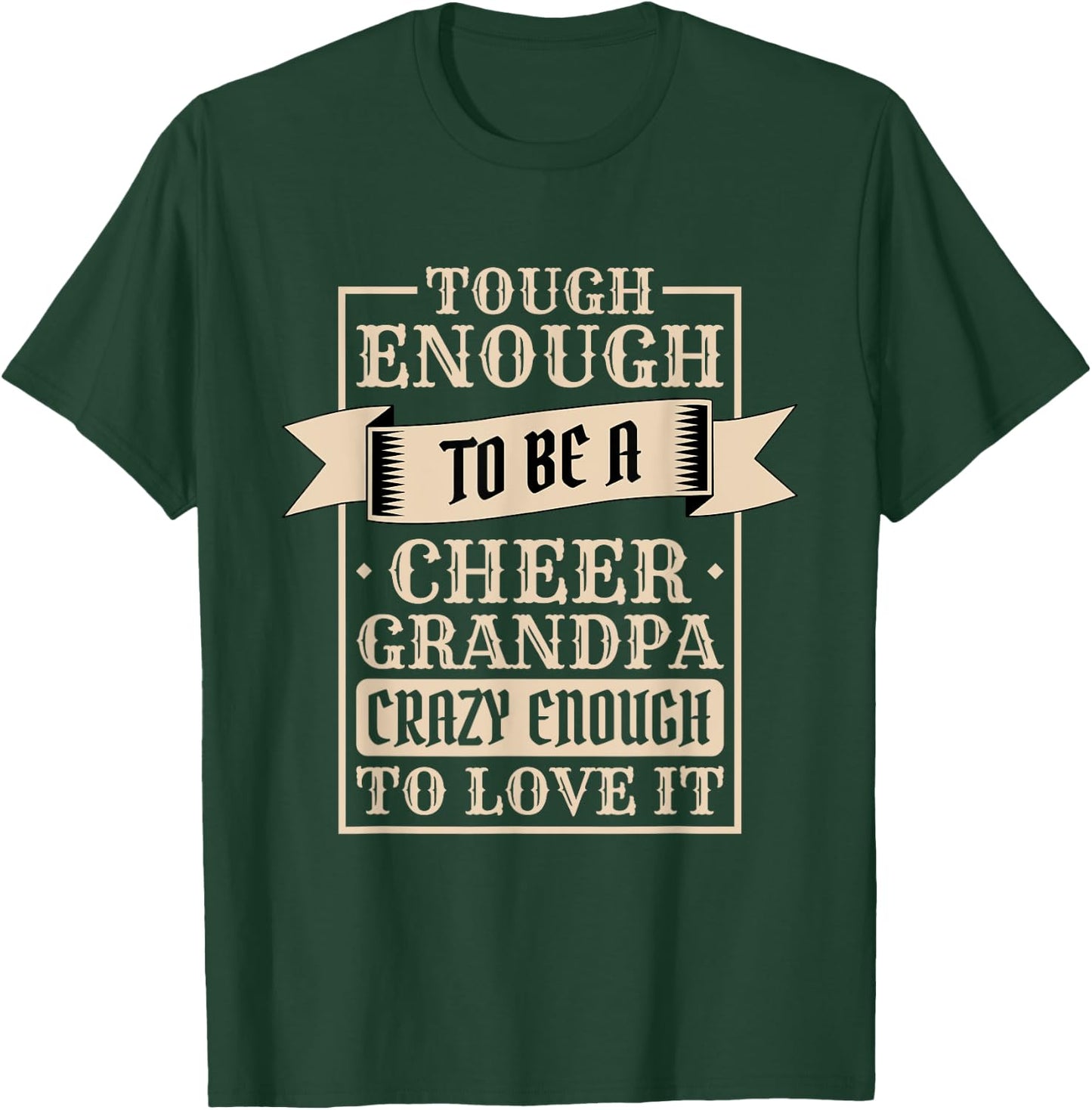 Cheer Grandpa Design for Cheerleader Cheerleading Granddad T-Shirt - T-Shirt | Forest