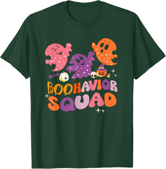 Boohavior Squad Behavior Squad ABA Therapist Halloween T-Shirt - T-Shirt | Forest