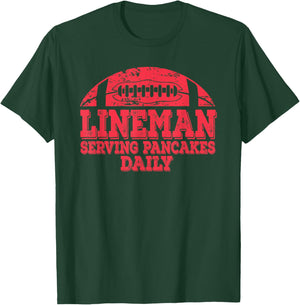 Football Pancake and Football Lineman T-Shirt - T-Shirt | Forest