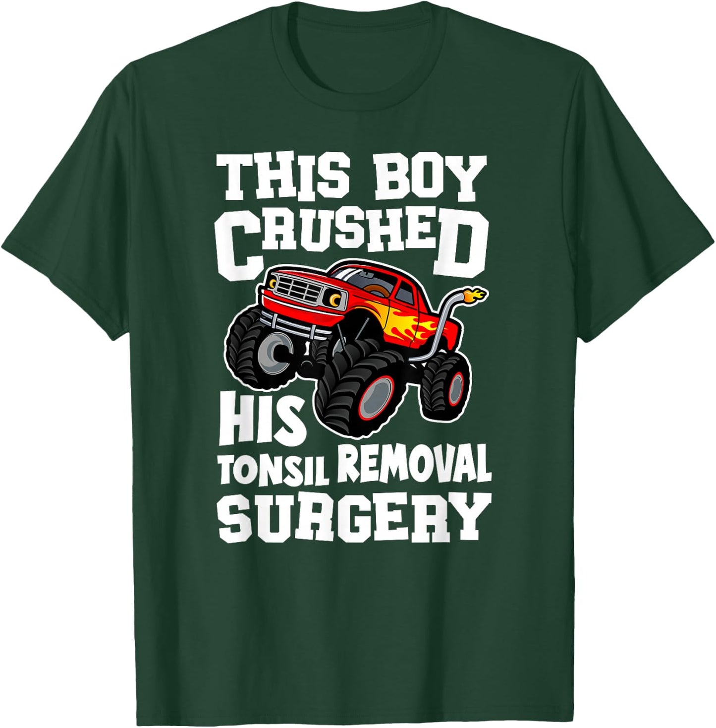 Tonsils Removal Surgery Boy Tonsillectomy Recovery T-Shirt - T-Shirt | Forest
