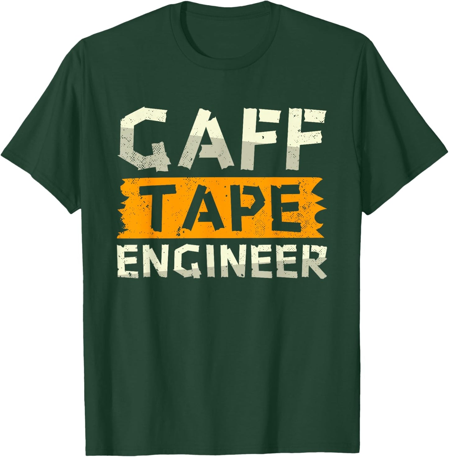Funny Gaff Tape Engineer | Camera Cloth Tapes | Gaffer Tape T-Shirt - T-Shirt | Forest