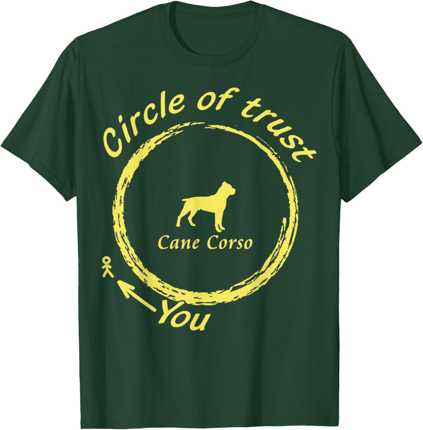 Cane Corso | Cane Corso Circle of Trust T-Shirt - T-Shirt | Forest