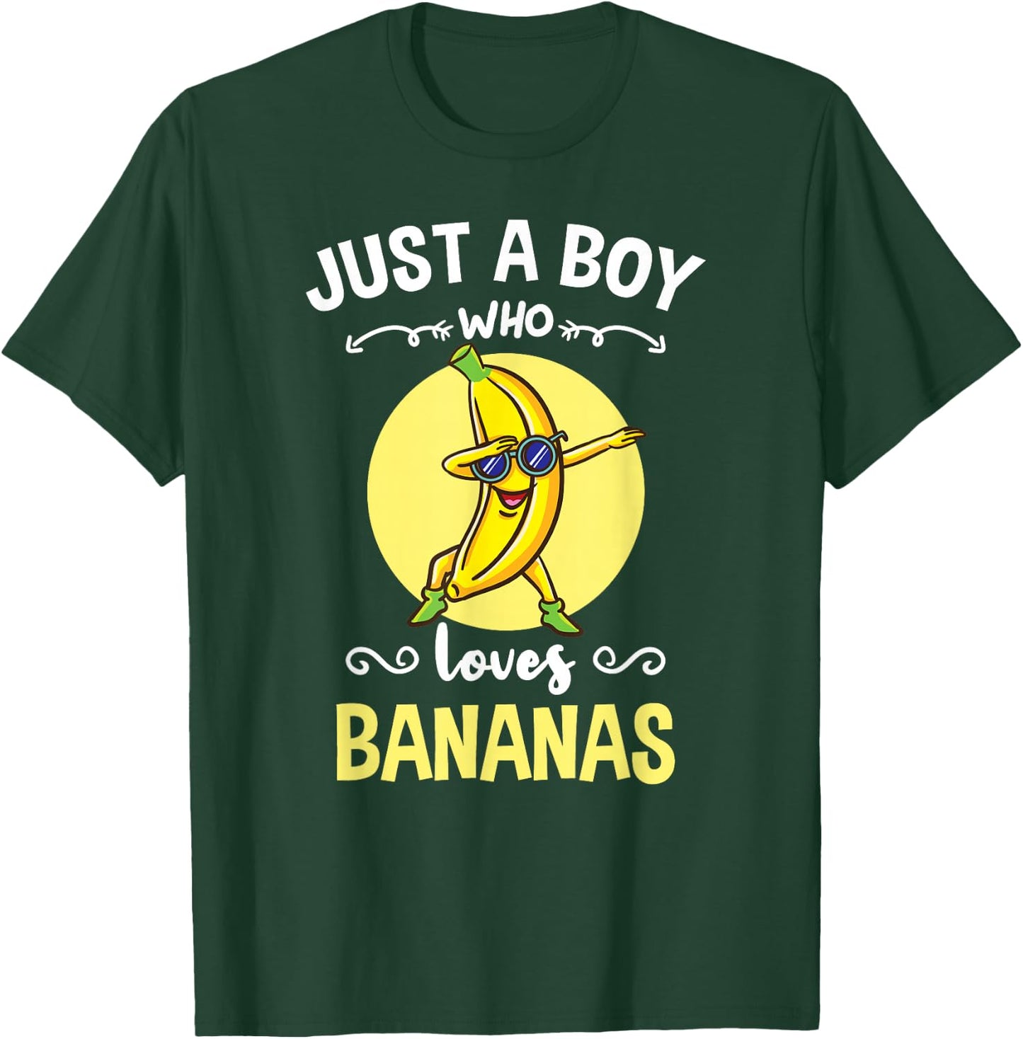 Just A Boy Who Loves Bananas T-Shirt - T-Shirt | Forest