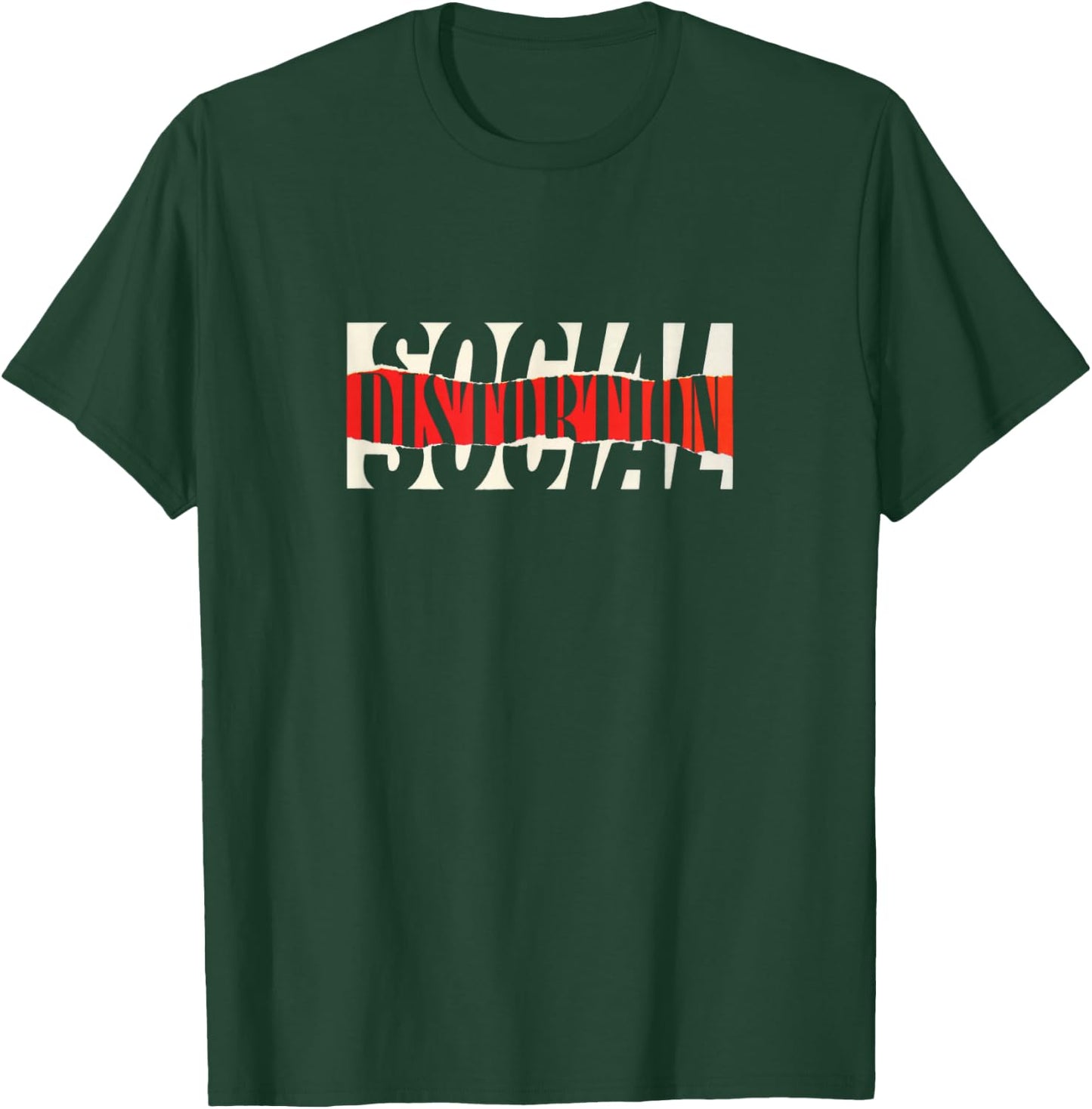 Official Social Distortion Torn Logo T-Shirt - T-Shirt | Forest