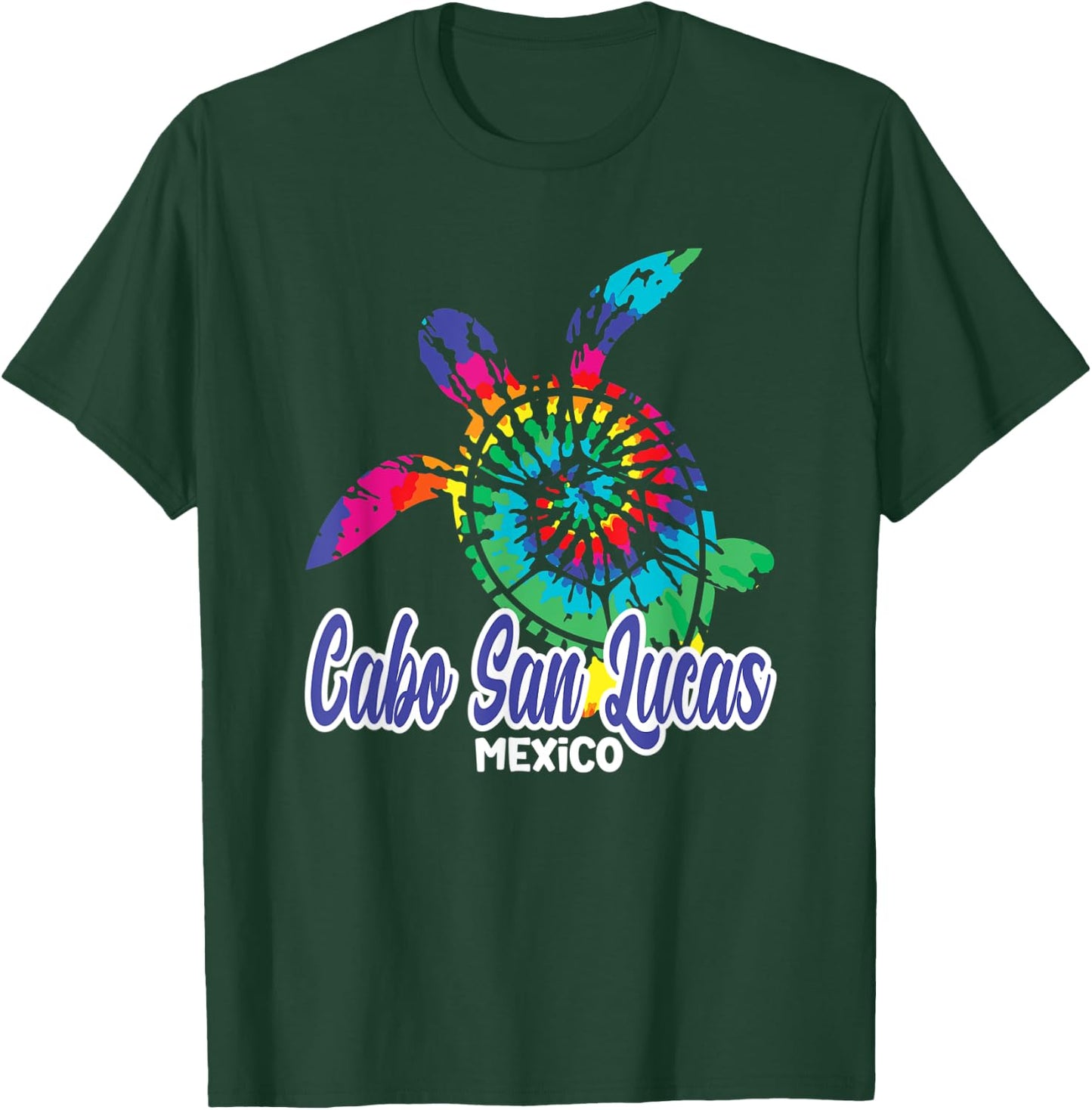 Cabo San Lucas Tie Dye Save Sea Turtles Hippy Tie Dye T-Shirt - T-Shirt | Forest