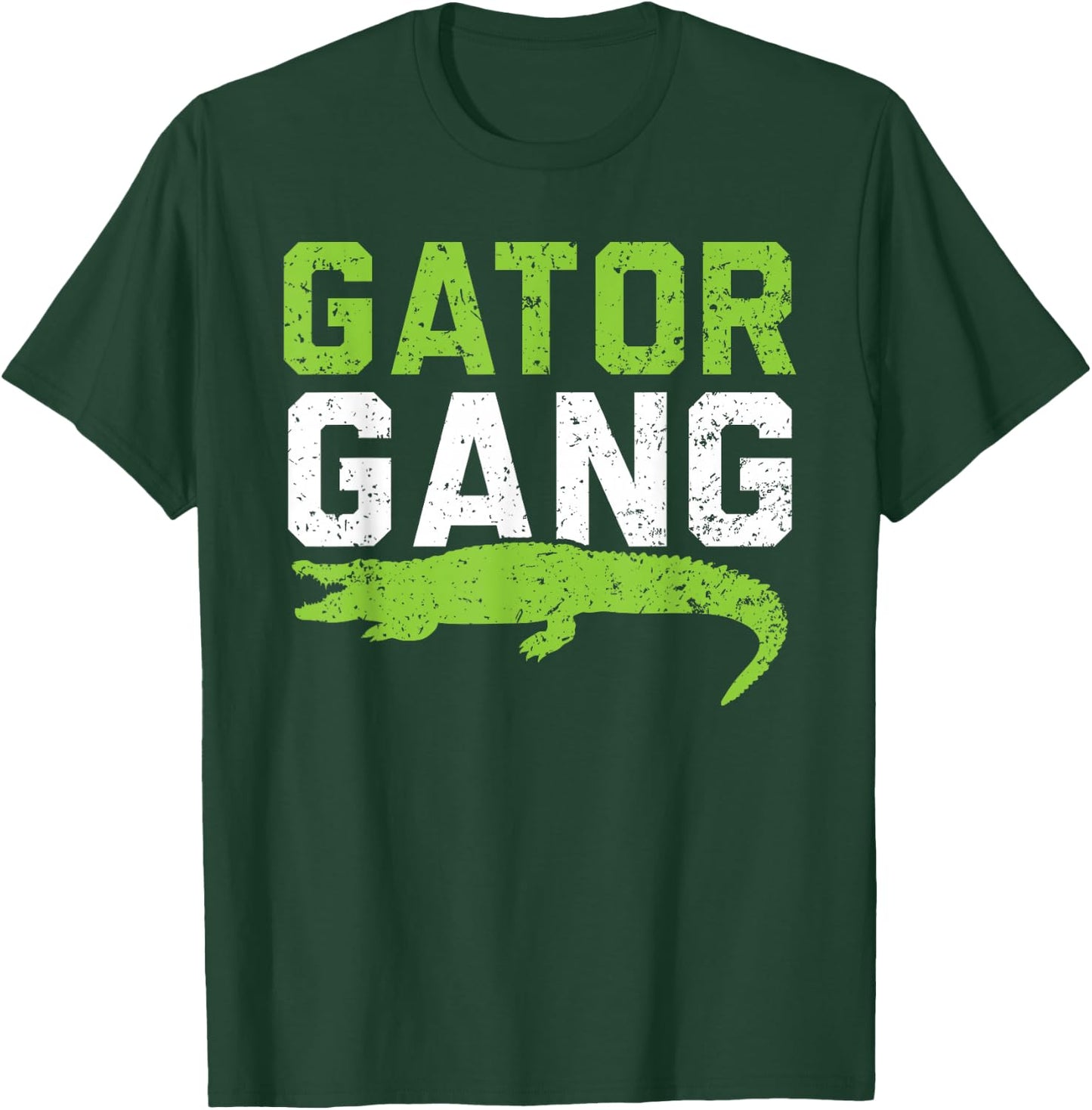 Gator Gang Alligator Heartbeat Zookeeper Crocodile Lover T-Shirt - T-Shirt | Forest