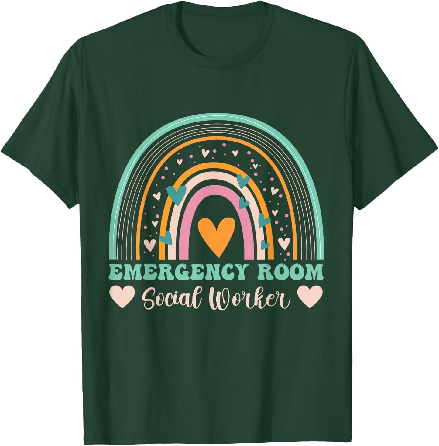 Appreciation Day Woman emergency room social worker T-Shirt - T-Shirt | Forest