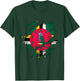 Proud Dominican Shirts | Torn Ripped Dominica Flag T-Shirt - T-Shirt | Forest