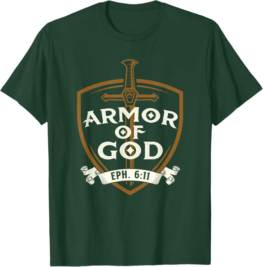 Armor Of God - Jesus Christ Believer Bible Christian Faith T-Shirt - T-Shirt | Forest
