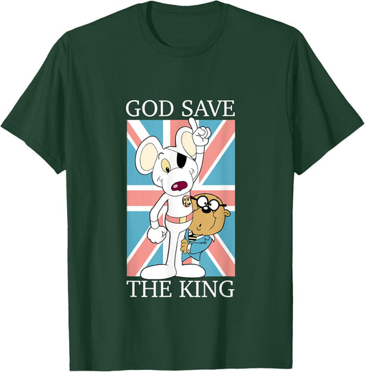 Danger Mouse God Save The King Union Jack T-Shirt - T-Shirt | Forest