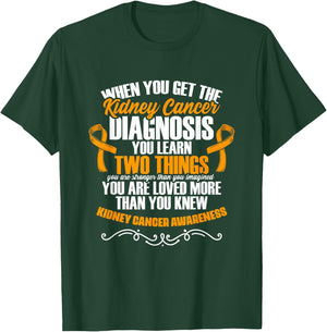 Kidney Cancer Awareness Support Kidney Cancer Survivor T-Shirt - T-Shirt | Forest