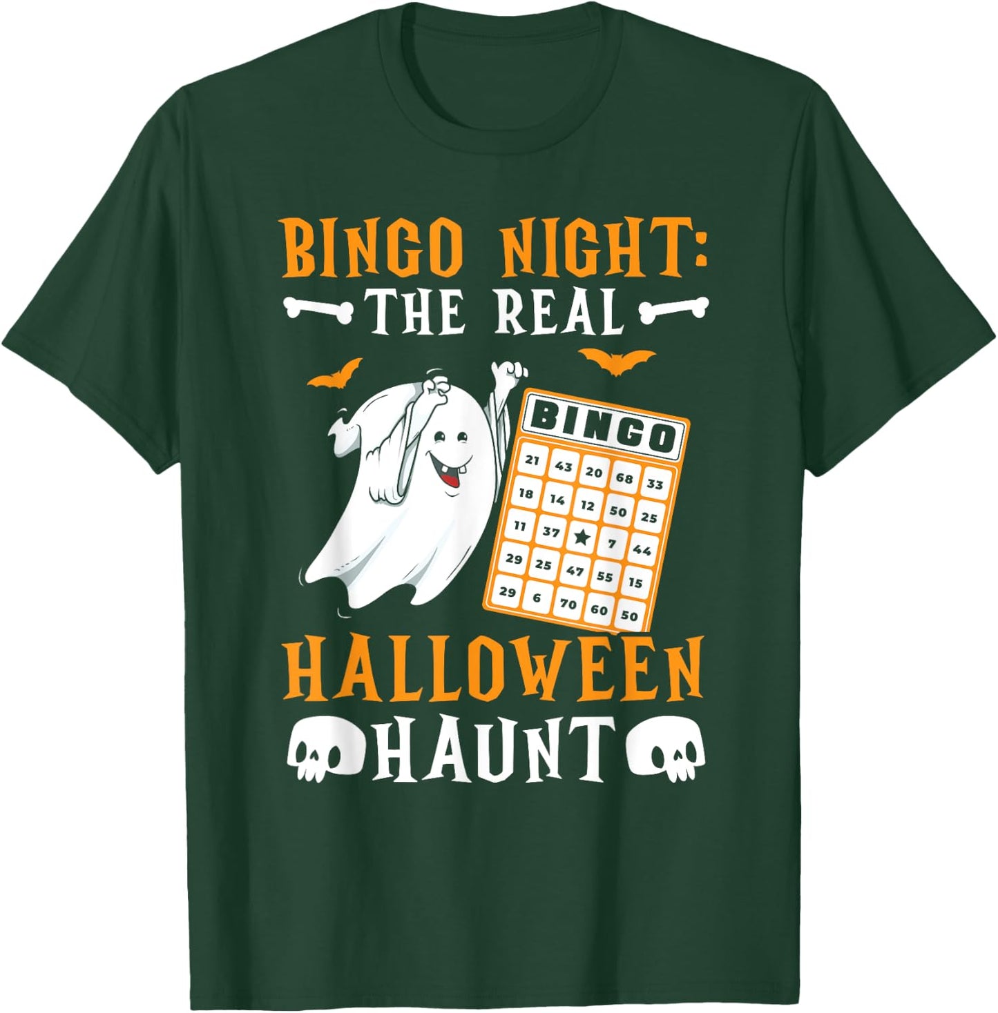 Bingo Halloween Trick Or Treat Bingo Player Bingo Caller T-Shirt - T-Shirt | Forest