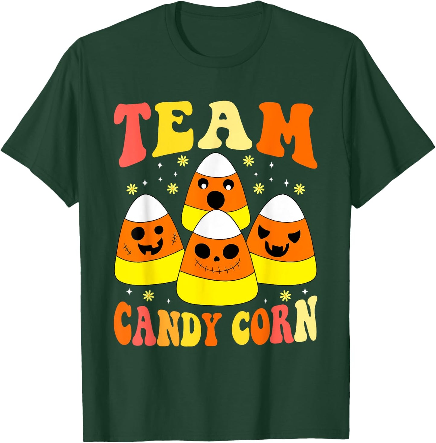 Team Candy Corn Funny Halloween T-Shirt - T-Shirt | Forest