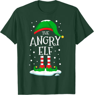 The Angry Elf Christmas Family Matching Xmas Group Funny T-Shirt - T-Shirt | Forest