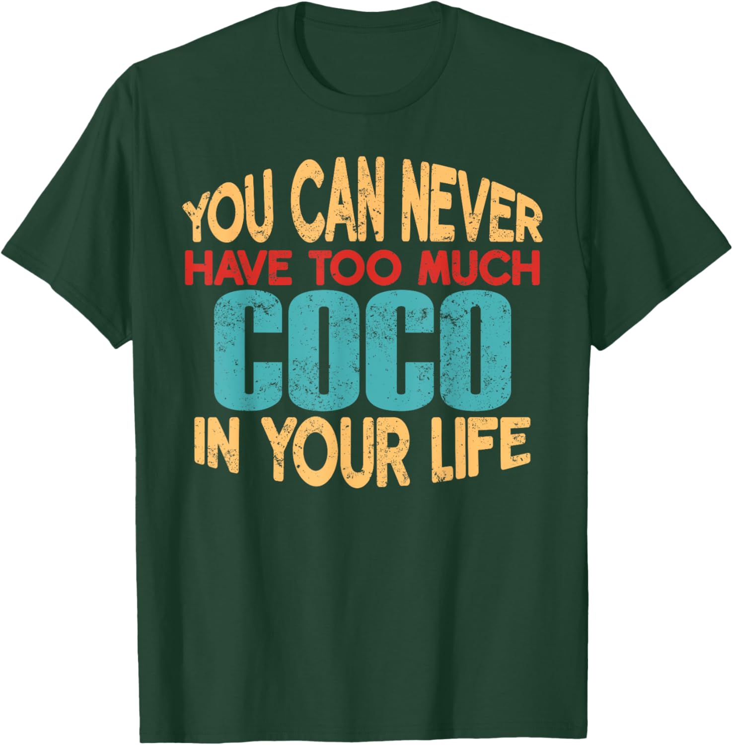 Funny Coco Personalised First Name Joke Item T-Shirt - T-Shirt | Forest