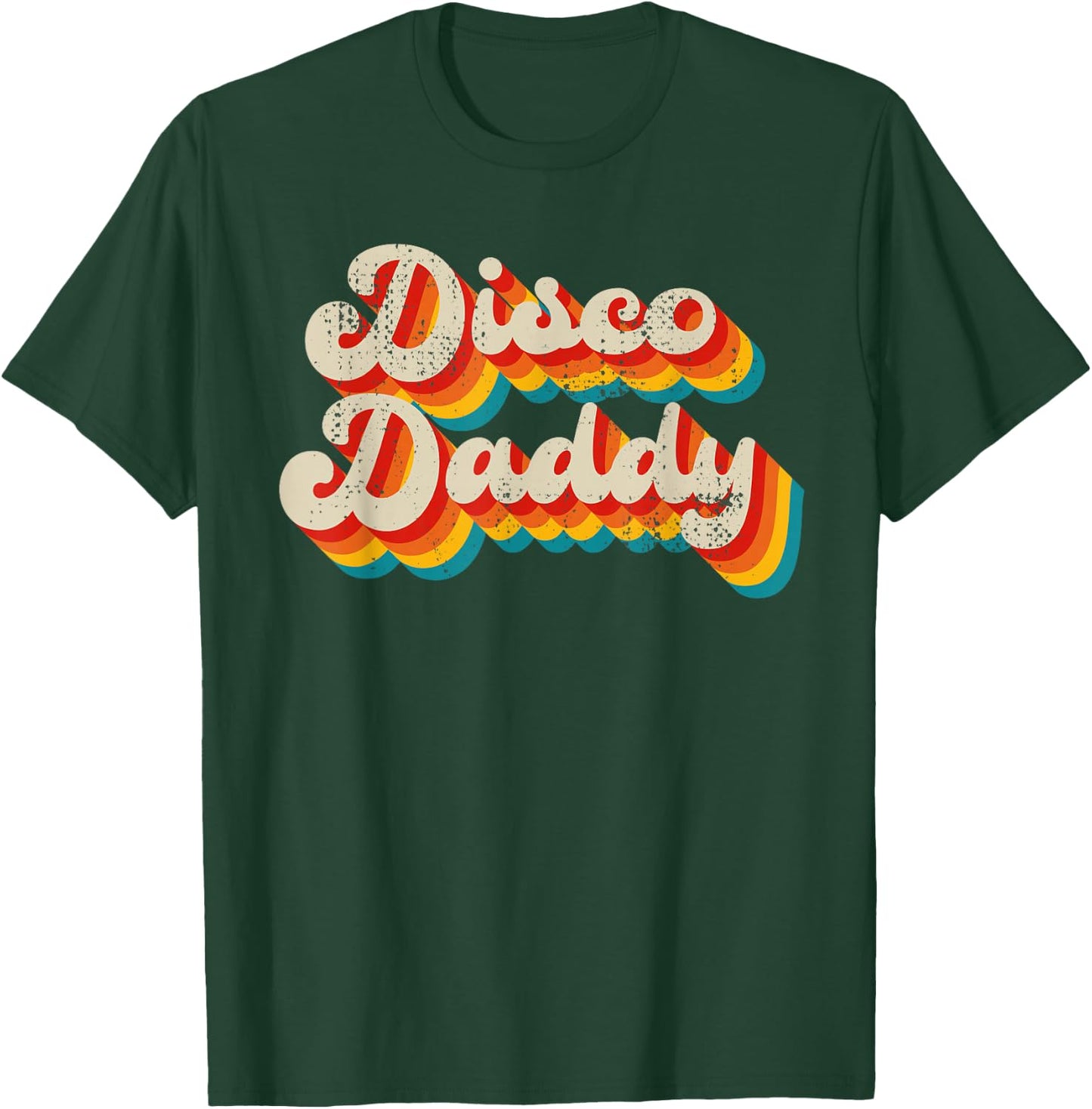 Disco Costume 70s Vintage Men Women Retro Disco Daddy T-Shirt - T-Shirt | Forest