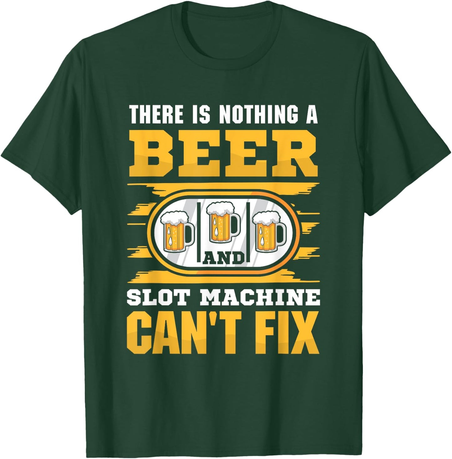 Casino Costume - A beer and Slot Machine T-Shirt - T-Shirt | Forest