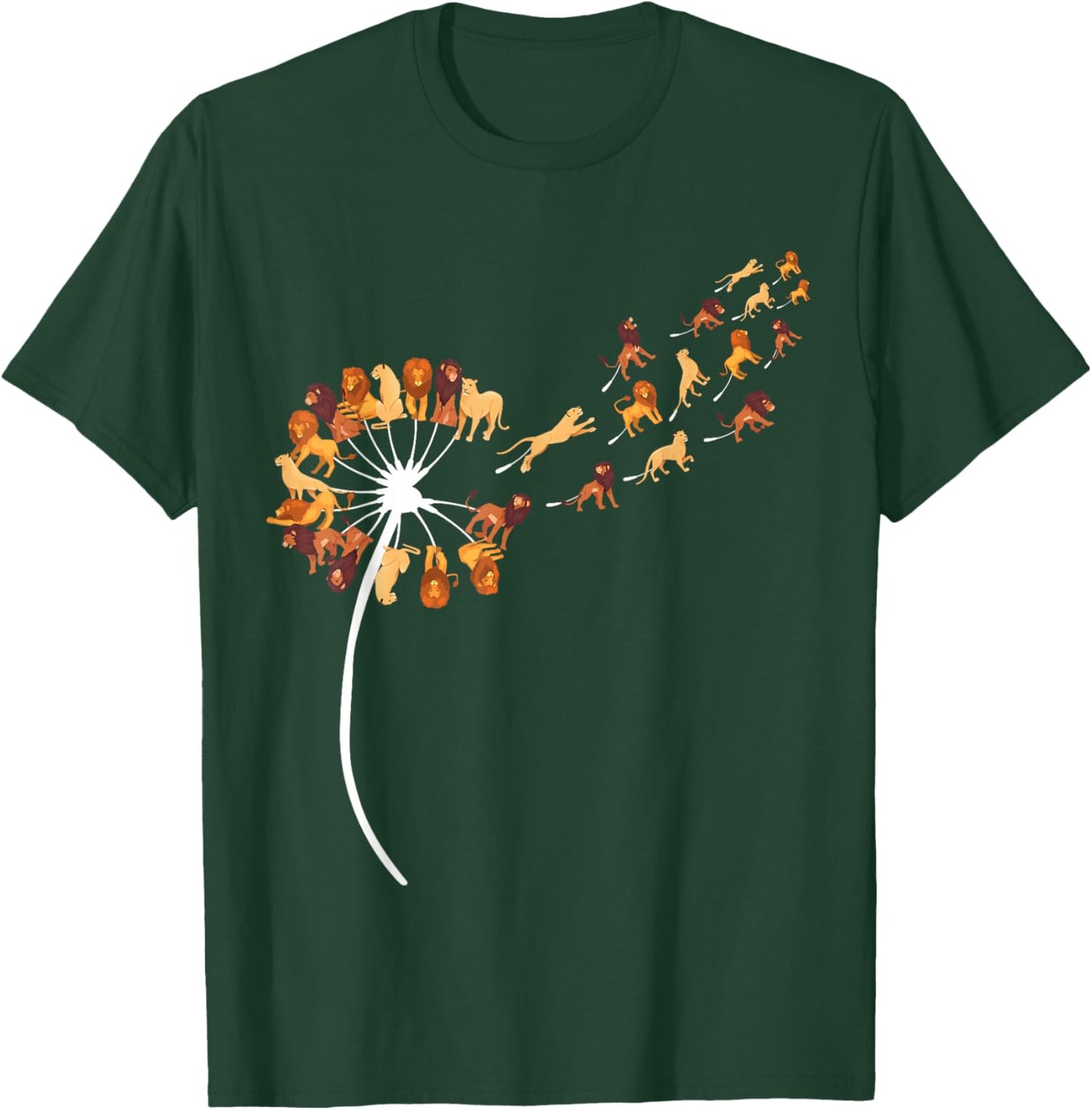 Dandelion Lions Stuff for Lion Lover | Lion T-Shirt - T-Shirt | Forest