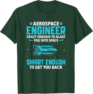 Funny Aerospace Engineer , Rocket Lover T-Shirt - T-Shirt | Forest