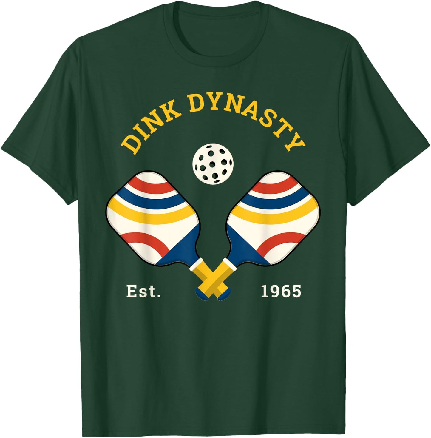 Funny Dink Pickleball Gifts and Dink Dynasty T-Shirt - T-Shirt | Forest