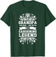 Gardener Grandpa The Man The Myth The Gardening Legend T-Shirt - T-Shirt | Forest