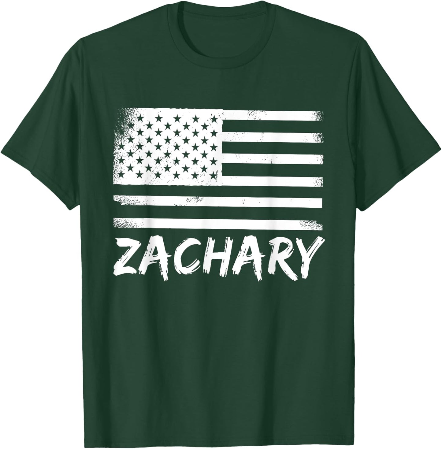 Zachary Citizenship Birthday Personalized Forename Name T-Shirt - T-Shirt | Forest