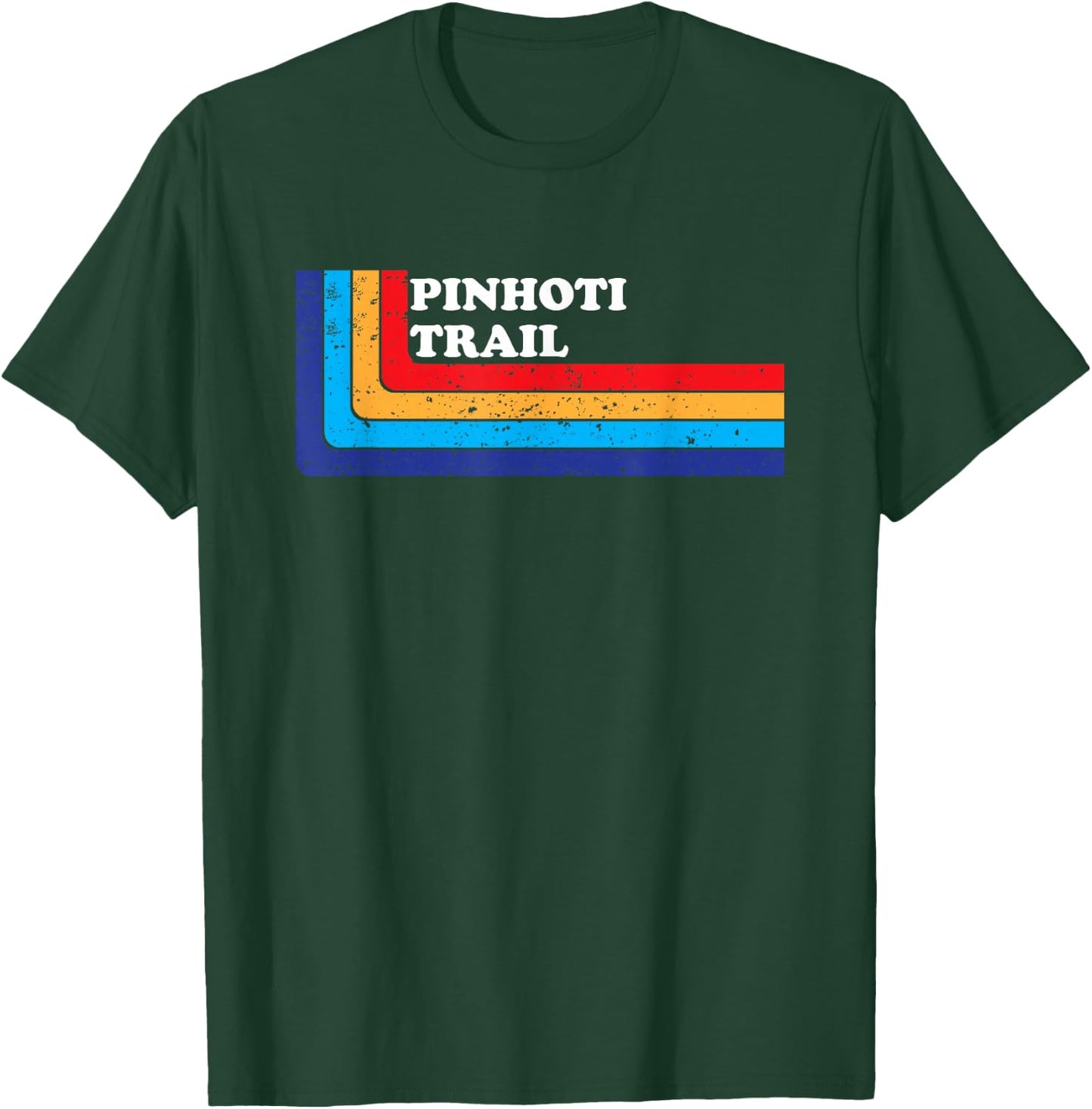 Hiking the Pinhoti Trail Backpacking Rainbow T-Shirt - T-Shirt | Forest