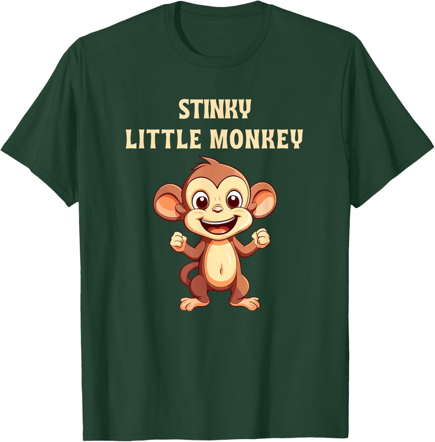 Cute Stinky Little Monkey Fart Nickname for Girlfriend T-Shirt - T-Shirt | Forest