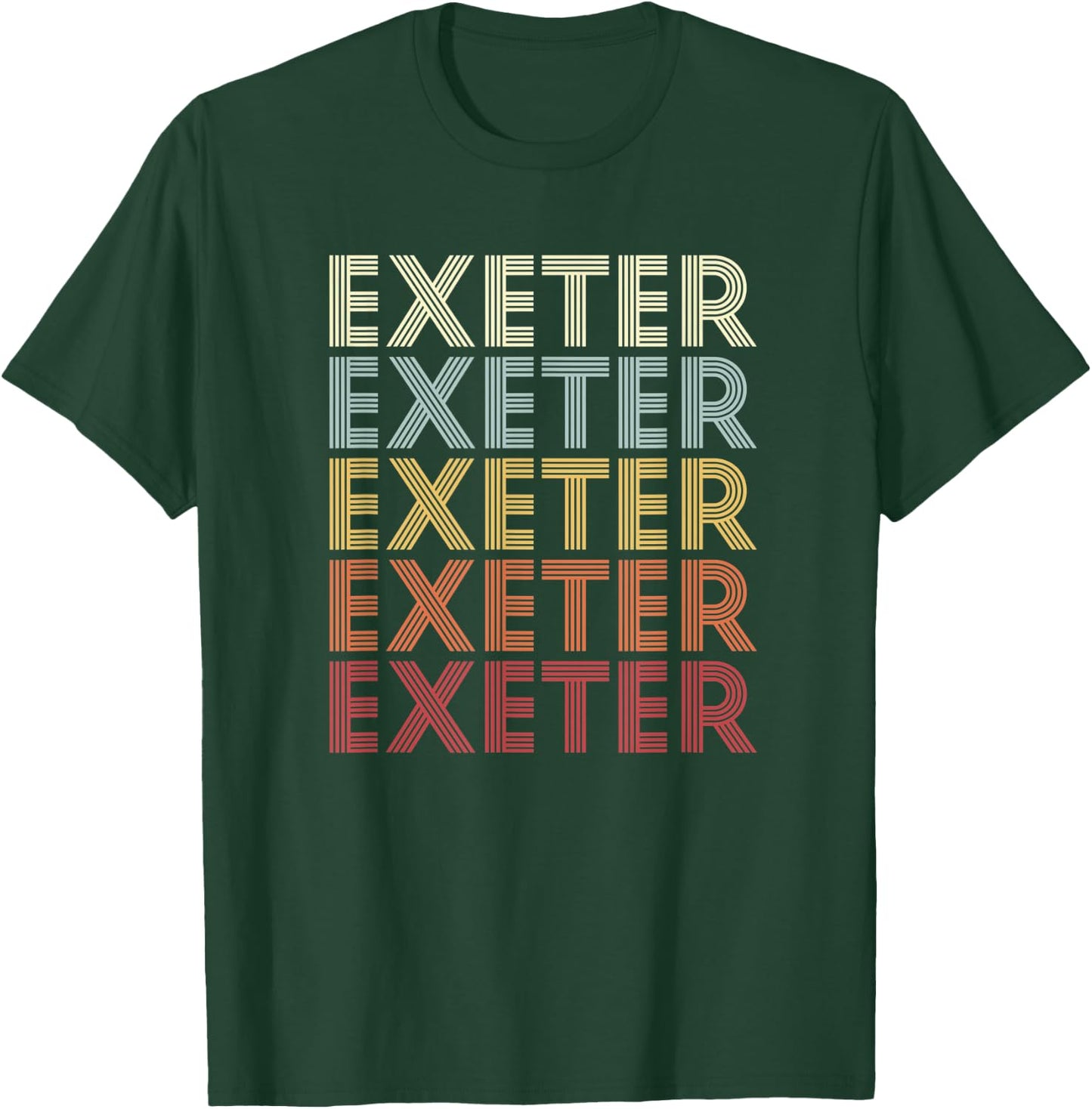 Exeter New Hampshire Exeter NH Retro Vintage Text T-Shirt - T-Shirt | Forest