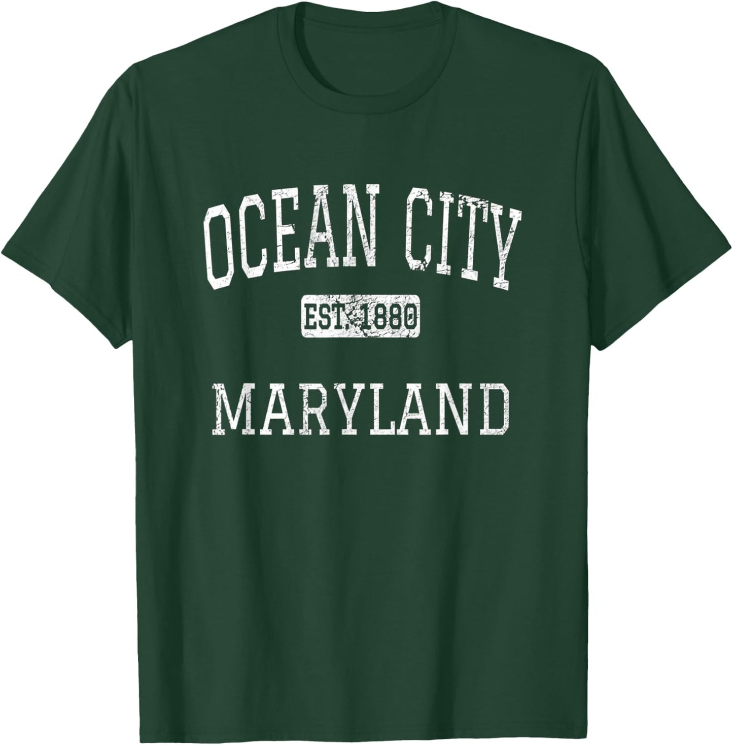 Ocean City Maryland MD Vintage T-Shirt - T-Shirt | Forest