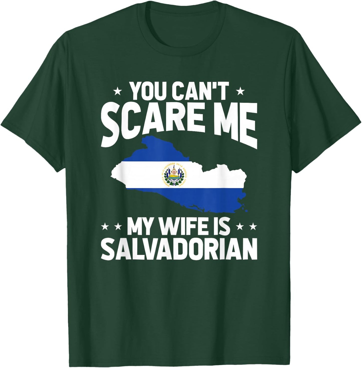 Funny El Salvador My Wife Is Salvadorian T-Shirt - T-Shirt | Forest