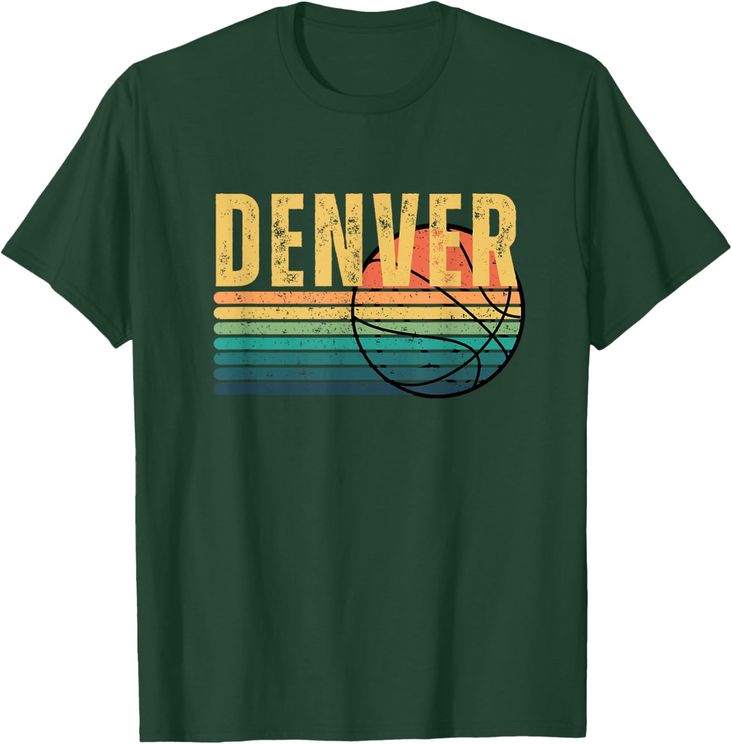 Denver Retro T-Shirt - T-Shirt | Forest