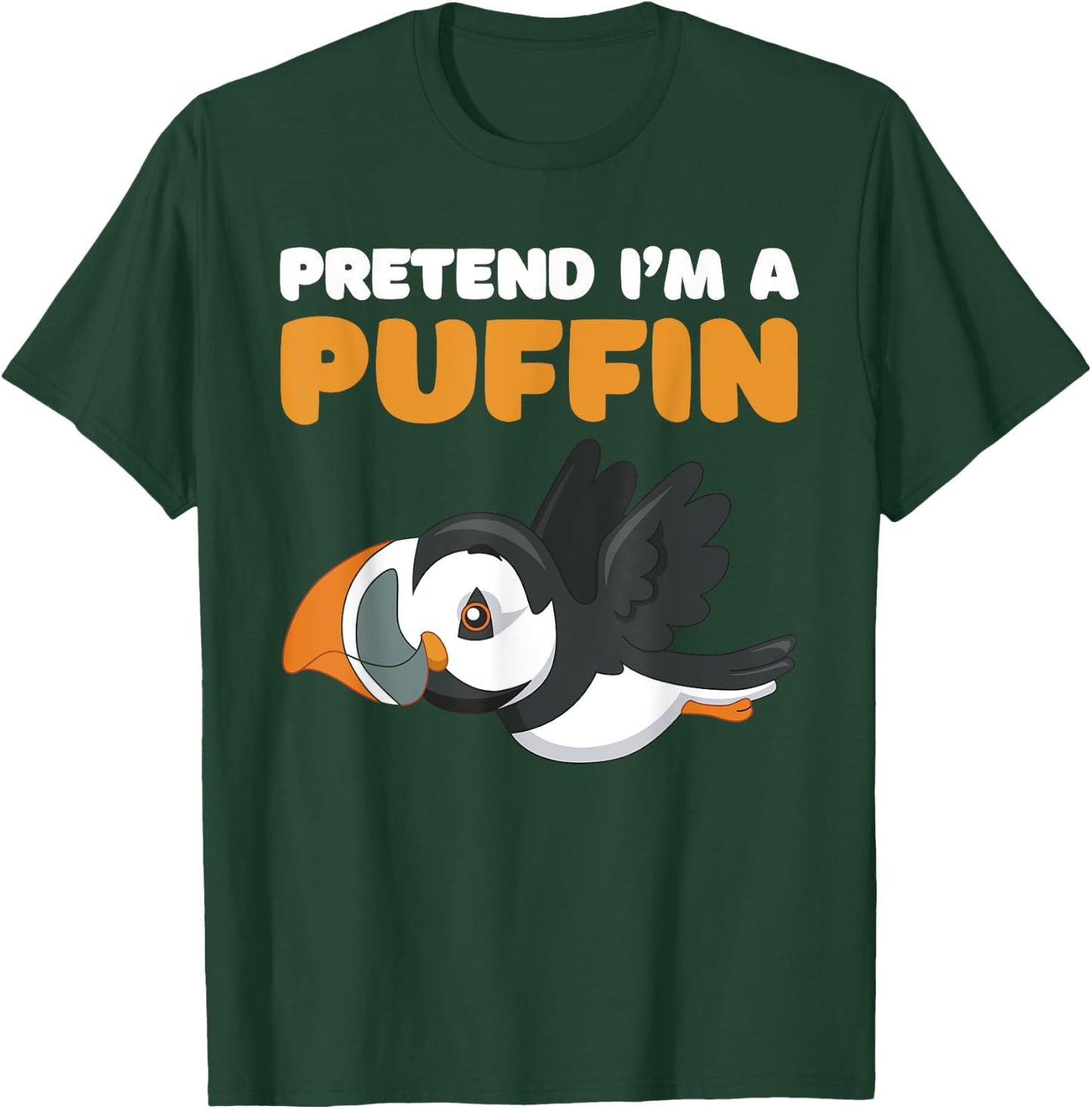 Let's pretend I'm a puffin halloween costume, icelandic bird T-Shirt - T-Shirt | Forest