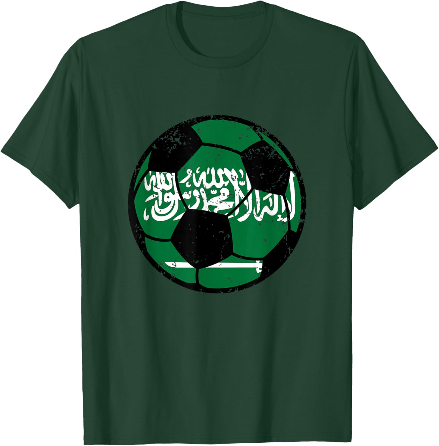 Saudi Arabia Flag Soccer Fans Football Lovers Saudia Fútbol T-Shirt - T-Shirt | Forest