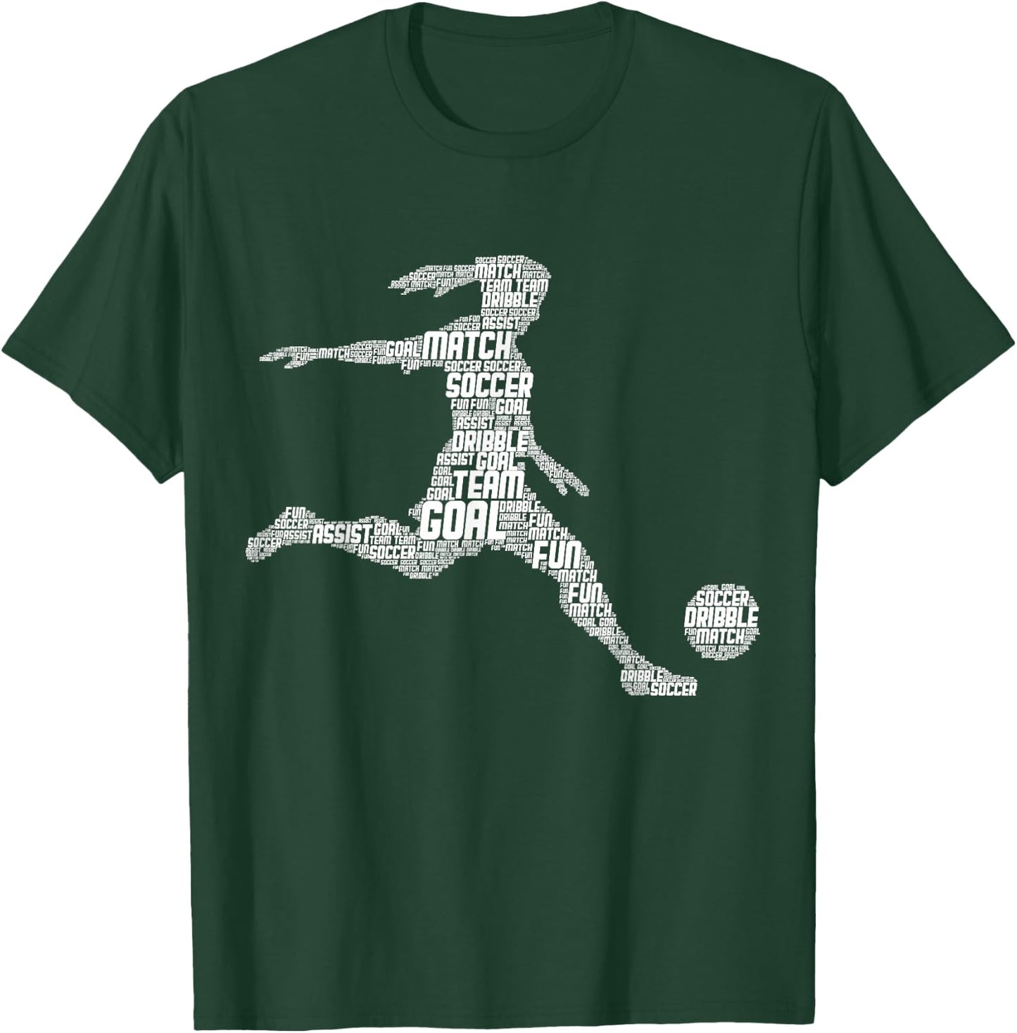Soccer Girl Women Youth Player T-Shirt - T-Shirt | Forest
