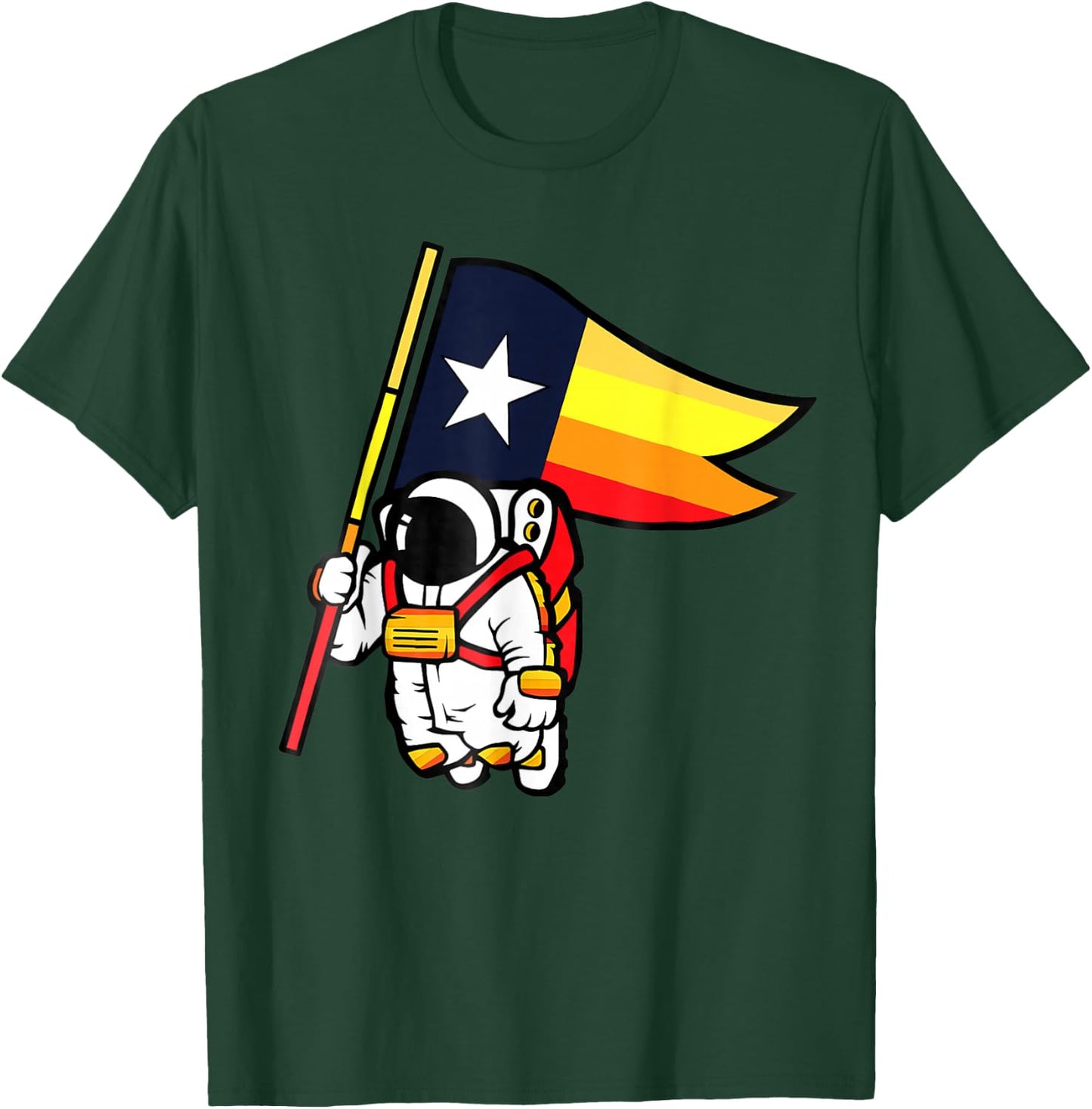 Houston Space City Astronaut T-Shirt - T-Shirt | Forest