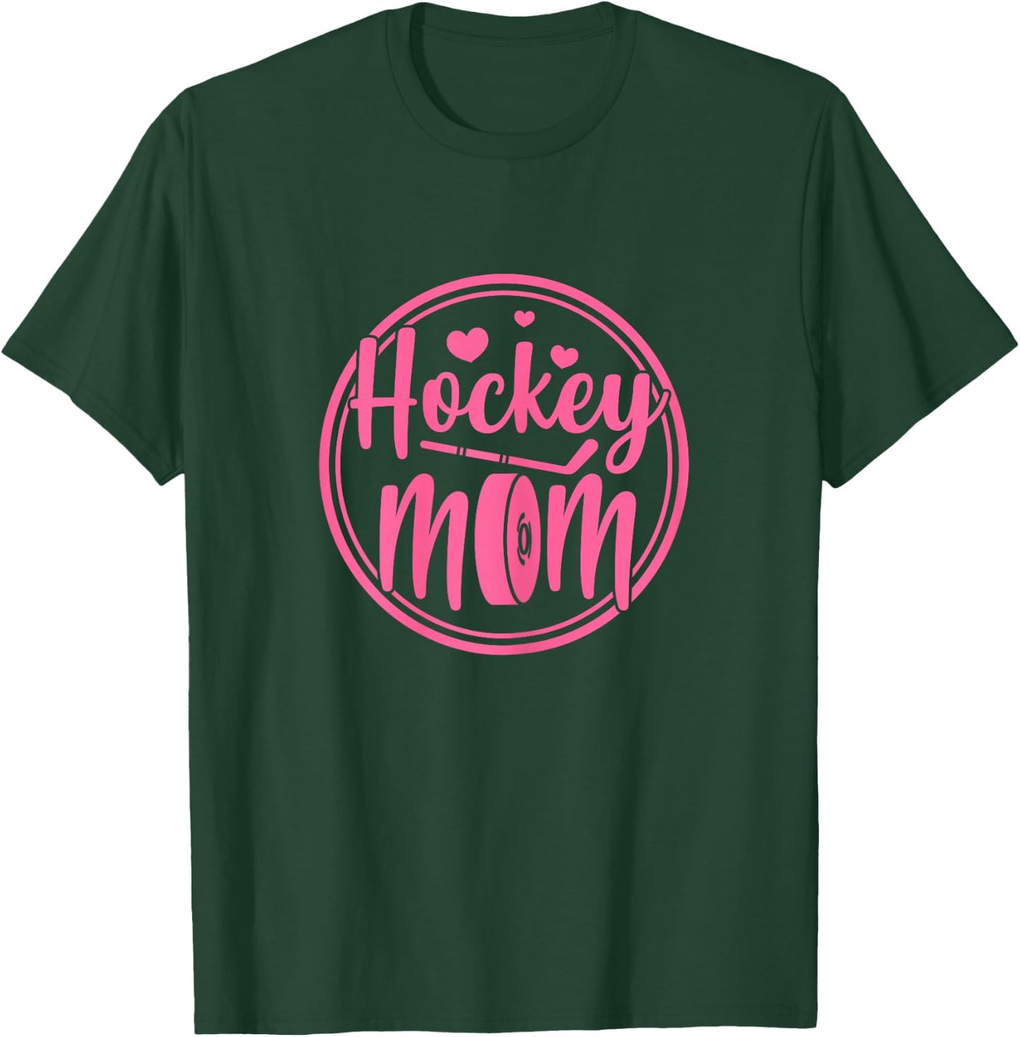Hockey Mom Ice Player Mother Mother's Day T-Shirt - T-Shirt | Forest