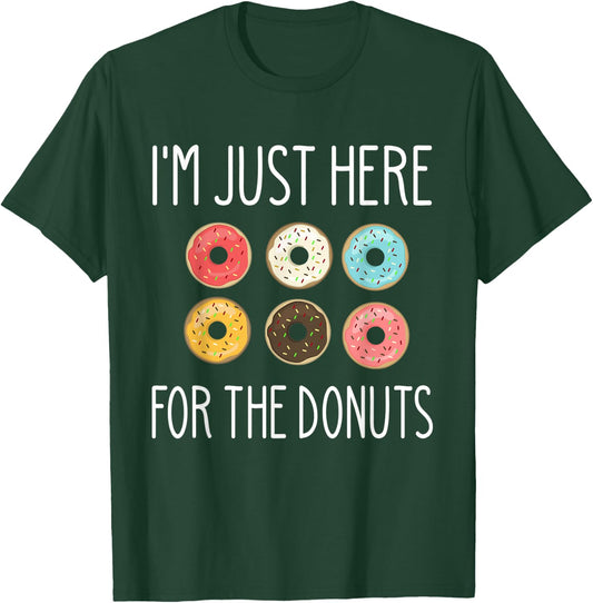 Party I'm Just Here for the Donuts Funny Lover Meme 6 Pack T-Shirt - T-Shirt | Forest
