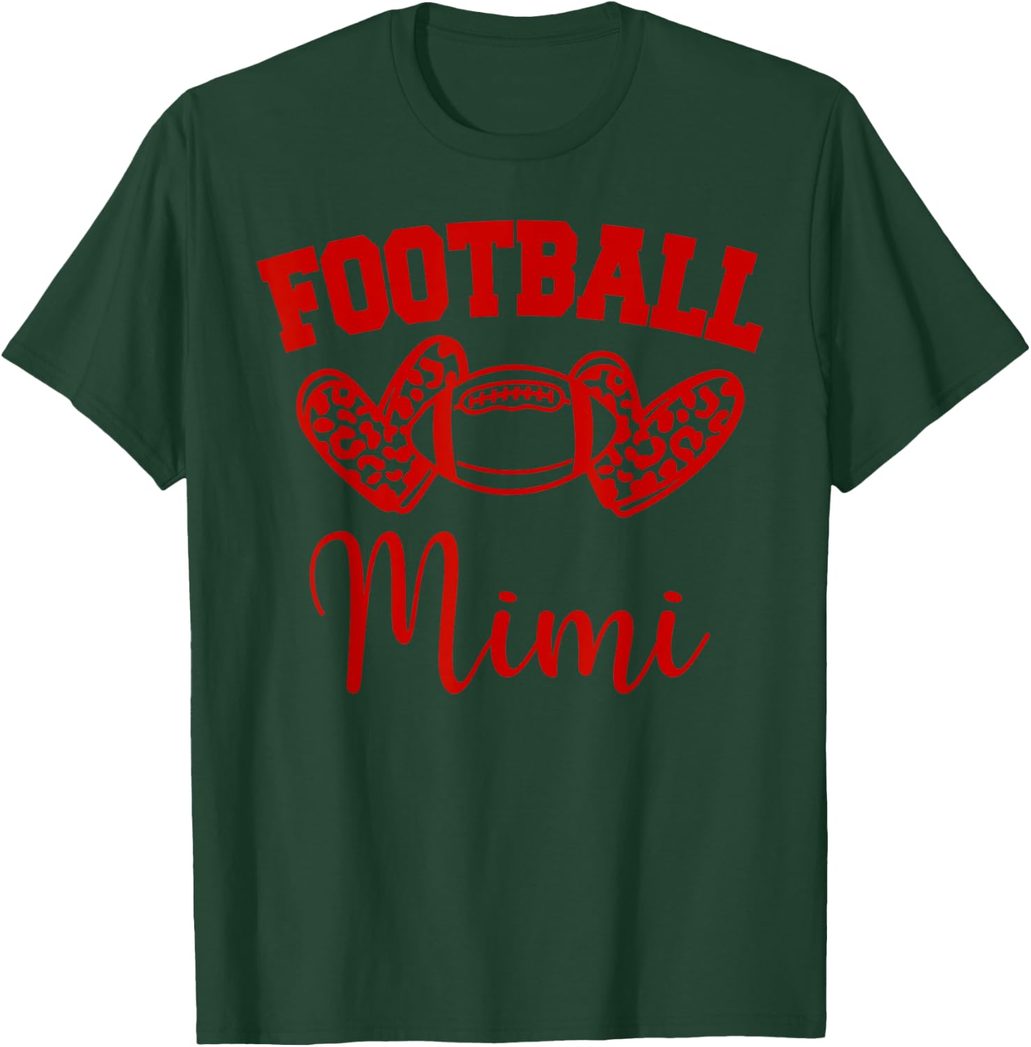 American Football Mimi Football Family Matching T-Shirt - T-Shirt | Forest