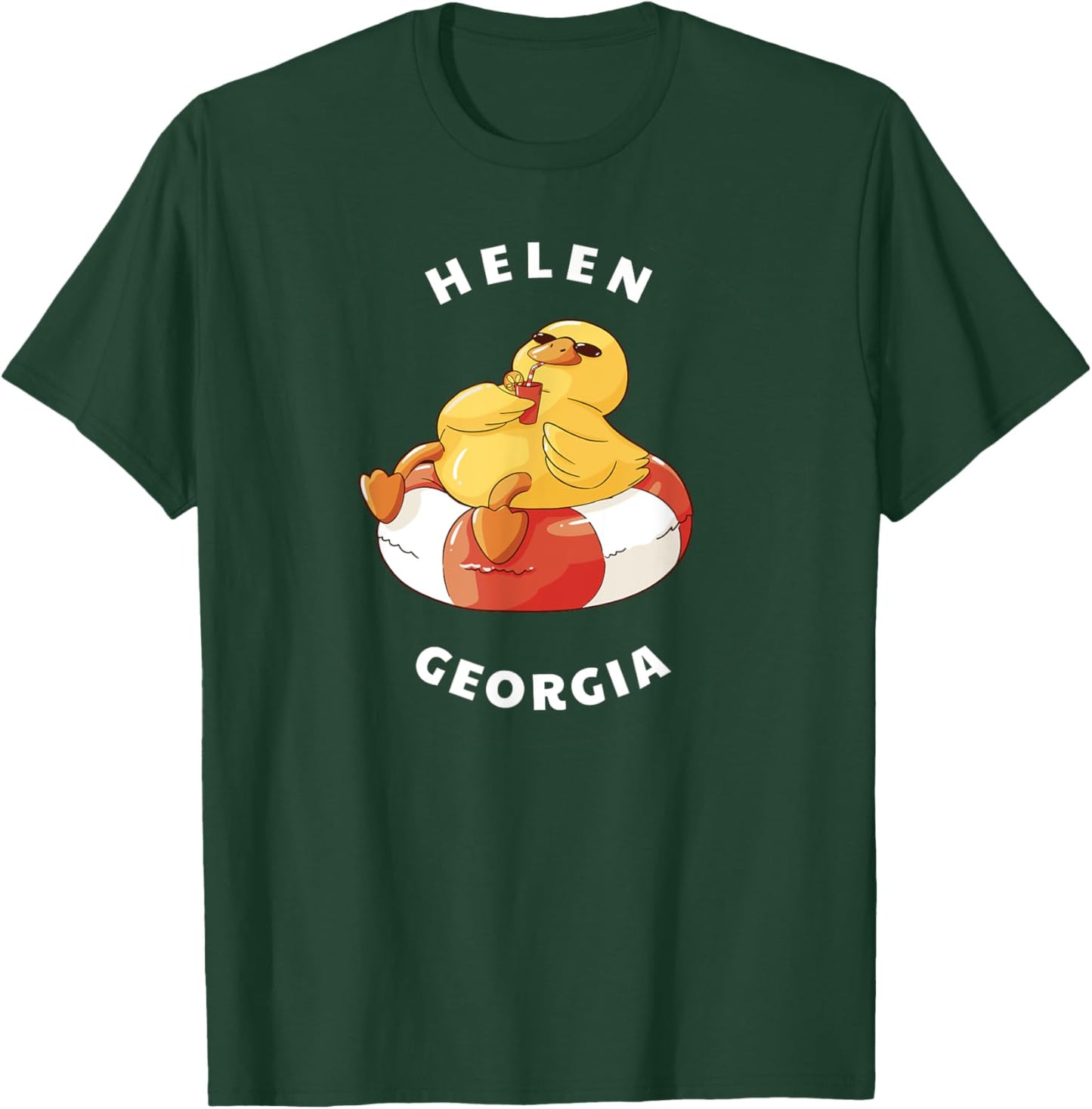 Helen Georgia Chattahoochee River Tubing GA Vacation T-Shirt - T-Shirt | Forest