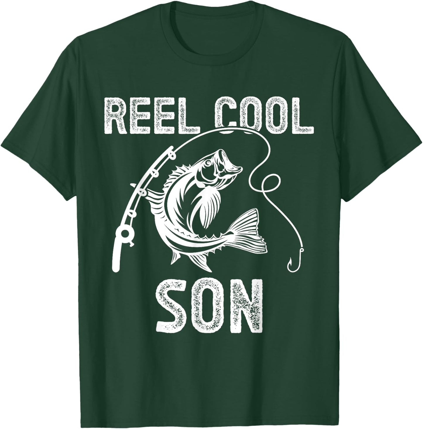 Reel Cool Son Fishing for Fisherman Father's Day T-Shirt - T-Shirt | Forest