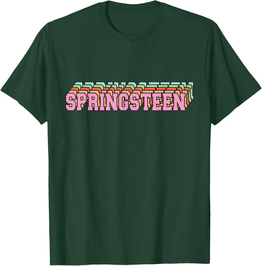Springsteen 80s Vintage Retro Spring T-Shirt - T-Shirt | Forest