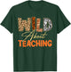 Wild About Teaching Teacher Safari Animals Leopard Zebra T-Shirt - T-Shirt | Forest