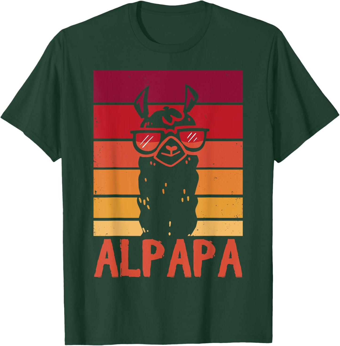 ALPAPA Alpaca Fan Llama Fan Lover Father's Day T-Shirt - T-Shirt | Forest