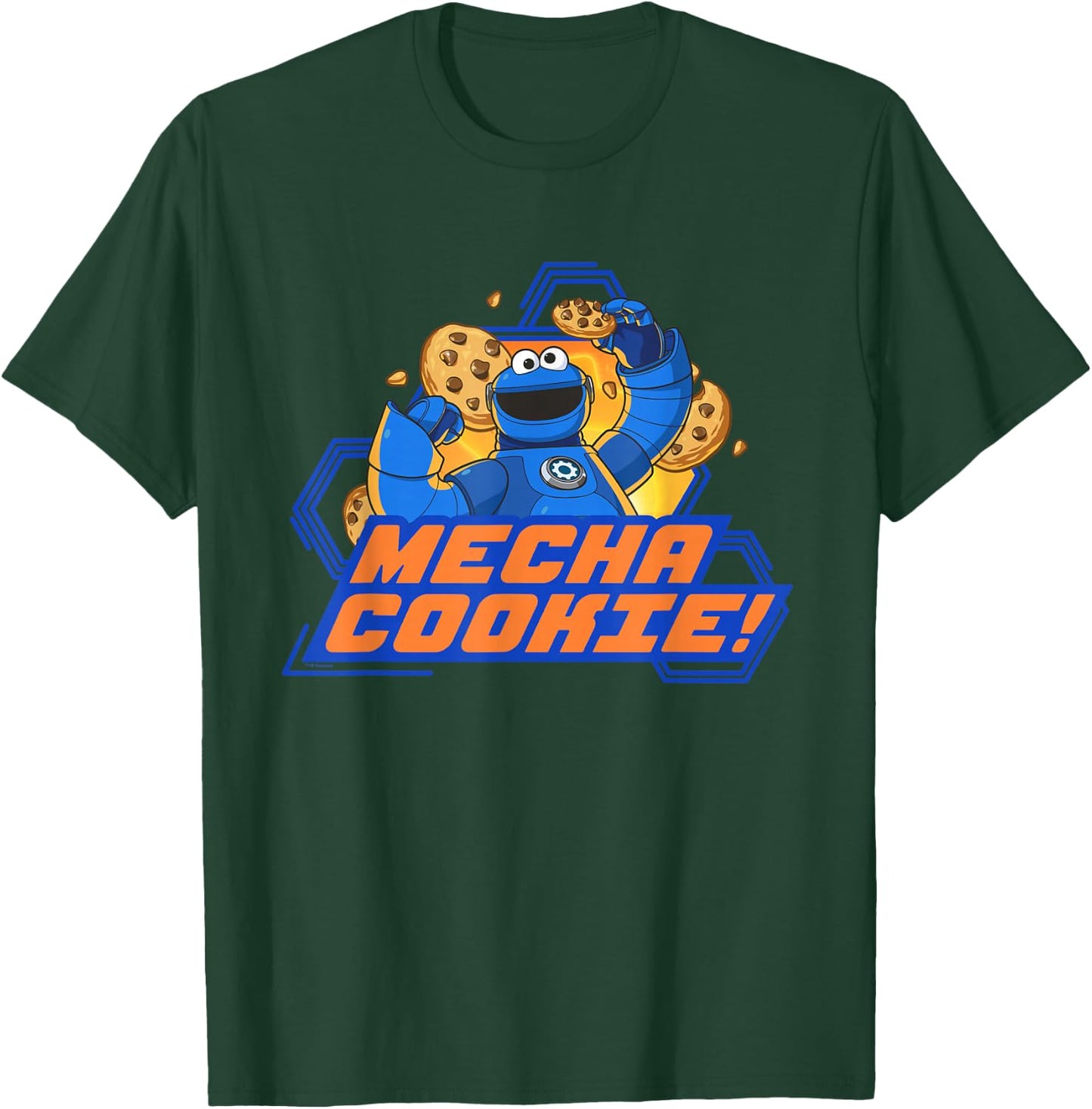 Sesame Street Mecha Builders Mecha Cookie! T-Shirt - T-Shirt | Forest